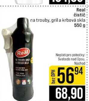 Real čistič na trouby, gril a krbová skla 550 g JIP
