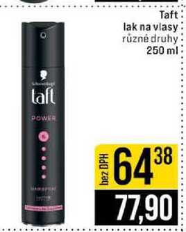 Taft lak na vlasy různé druhy 250 ml JIP