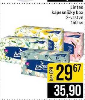 Linteo kapesničky box 2-vrstvé 150 ks JIP