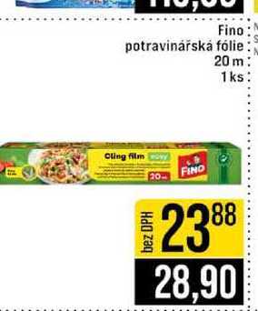 Fino potravinářská fólie 20 m 1ks JIP