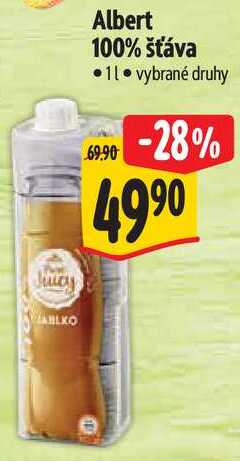 Albert 100% šťáva, 1 l