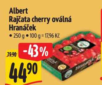 Albert Rajčata cherry oválná Hranáček, 250 g