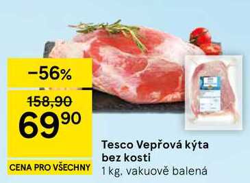 Tesco Vepřová kýta bez kosti, 1 kg