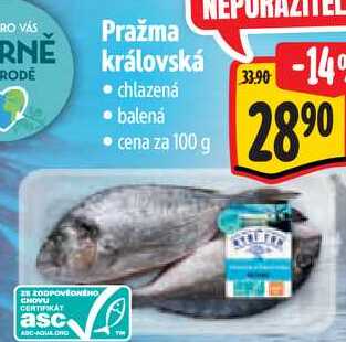 Pražma královská, cena za 100 g