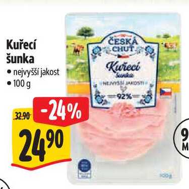 Kuřecí šunka, 100 g