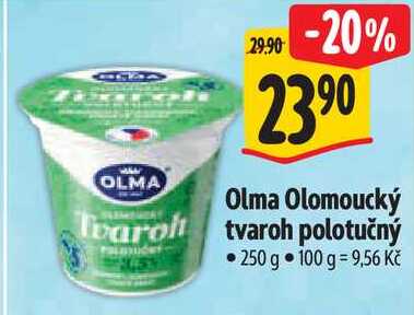 Olma Olomoucký tvaroh polotučný, 250 g