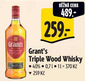Grant's Triple Wood Whisky, 0,7 l