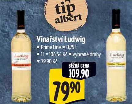 Vinařství Ludwig Prime Line, 0,75 l