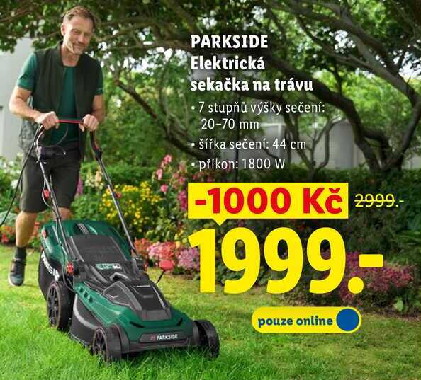 PARKSIDE Elektrická sekačka na trávu  