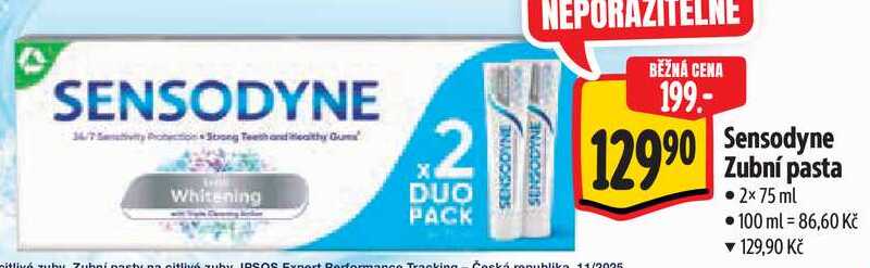 Sensodyne Zubní pasta, 2x 75ml