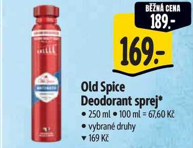 Old Spice Deodorant sprej, 250 ml Albert