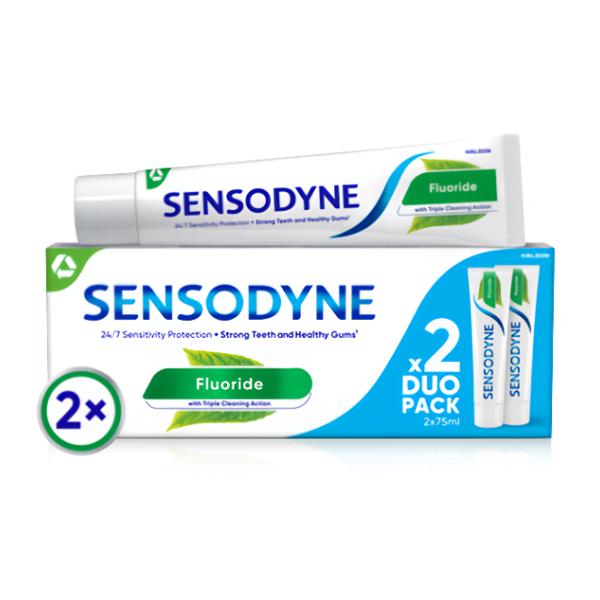 Sensodyne Fluoride zubní pasta duopack 2x75ml Košík.cz