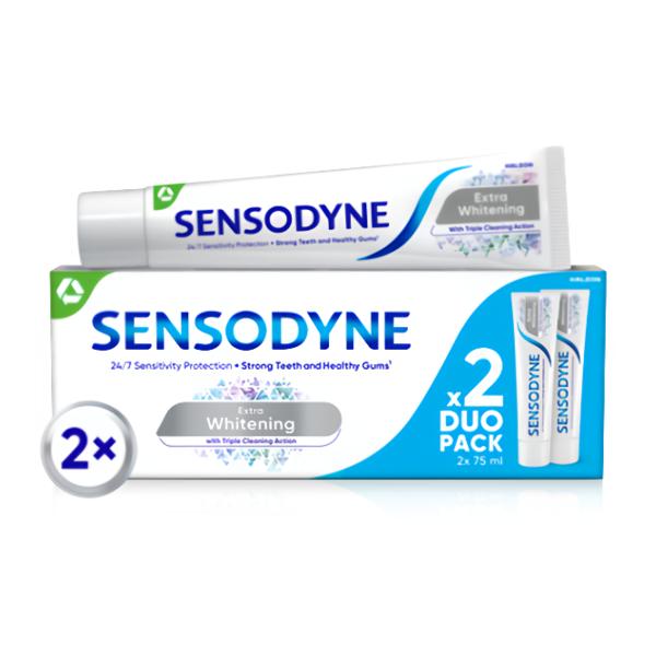 Sensodyne Extra Whitening zubní pasta duopack (2x 75 ml) Košík.cz