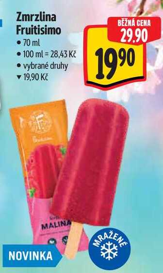 Zmrzlina Fruitisimo, 70 ml