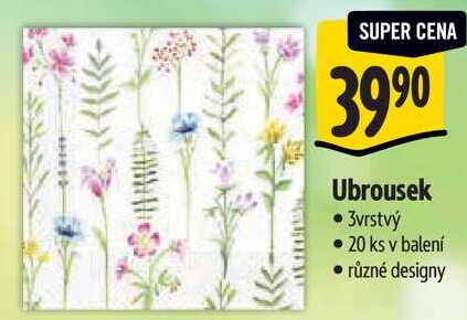 Ubrousek, 20 ks Albert