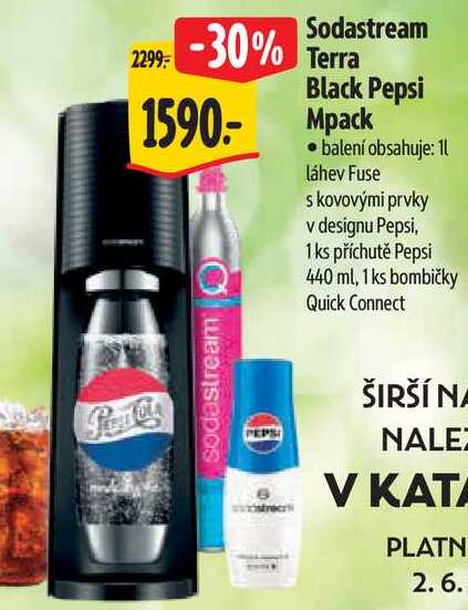 Sodastream Terra Black Pepsi Mpack 