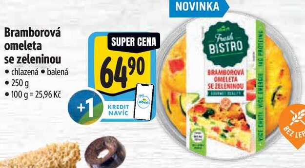 Bramborová omeleta se zeleninou, 250 g
