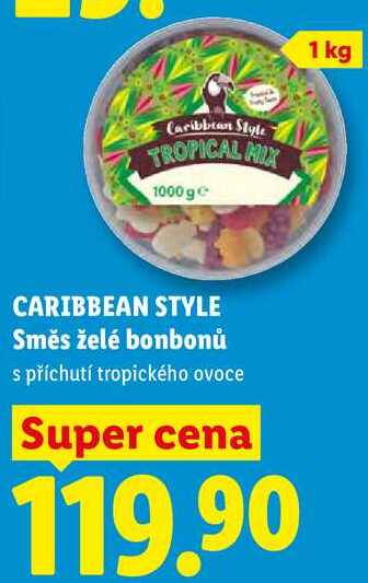 CARIBBEAN STYLE Směs želé bonbonů, 1 kg