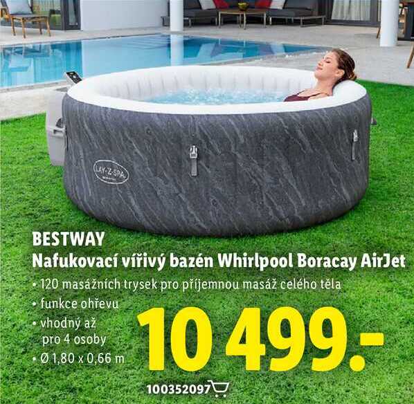 BESTWAY Nafukovací vířivý bazén Whirlpool Boracay AirJet 
