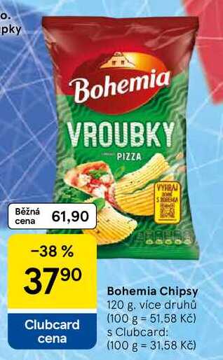 Bohemia Chipsy, 120 g
