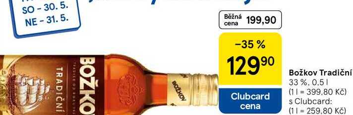 Božkov Tradiční 33 %, 0.5 l