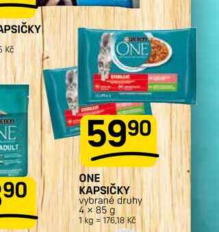 ONE KAPSIČKY vybrané druhy 4 x 85 g