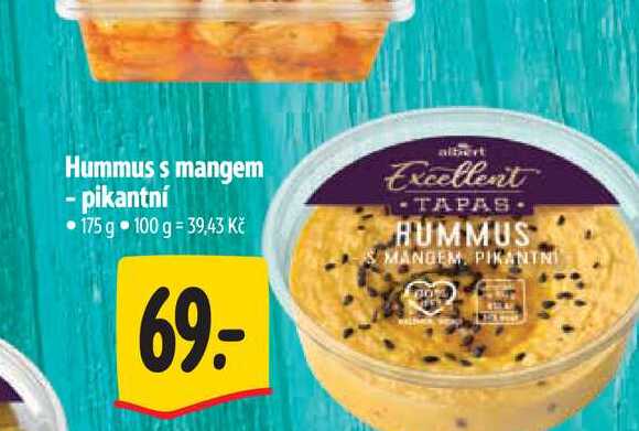 Hummus s mangem - pikantní 175 g  