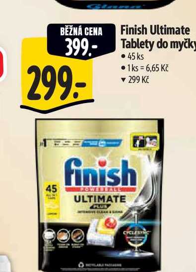 Finish Ultimate Tablety do myčky 45 ks Albert