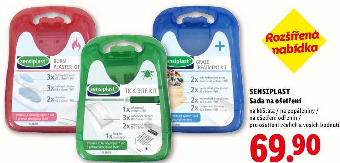 SENSIPLAST Sada na ošetření Lidl