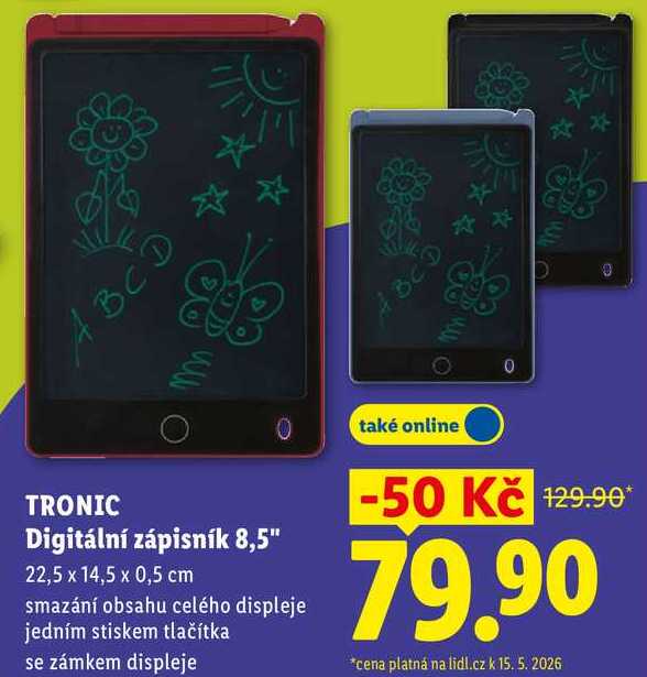 TRONIC Digitální zápisník 8,5"