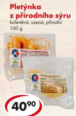 Pletýnka z přírodního sýru, 100 g 