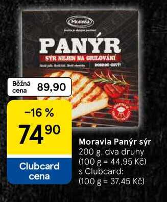 Moravia Panýr sýr, 200 g, dva druhy