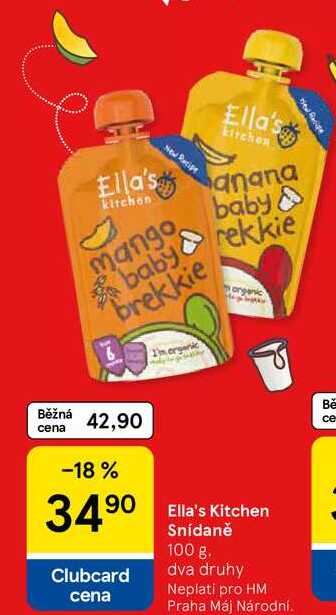 Ella's kichen Snídaně, 100 g Tesco