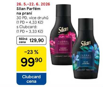 Silan Parfém na praní, 30 PD, více druhů Tesco