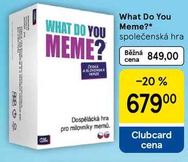 What Do You Meme? společenská hra Tesco