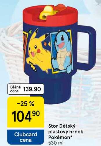 Stor Dětský plastový hrnek Pokémon, 530 ml 