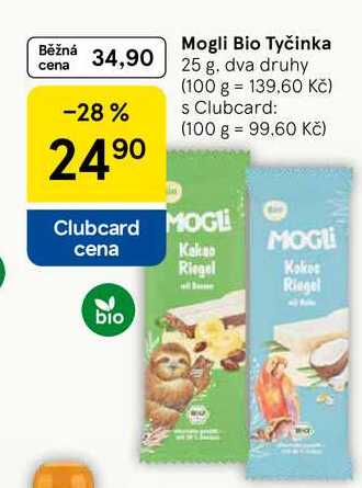 Mogli Bio Tyčinka, 25 g Tesco