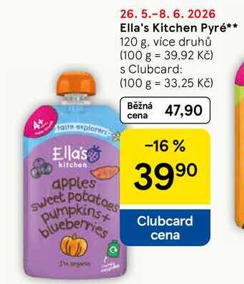 Ella's Kitchen Pyré, 120 g, více druhů Tesco
