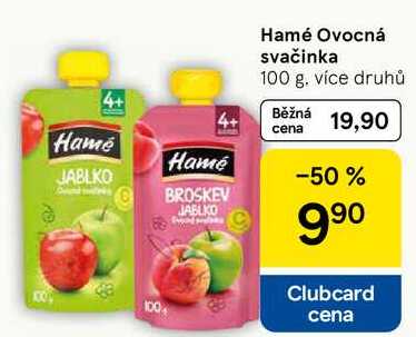 Hamé Ovocná svačinka, 100 g Tesco