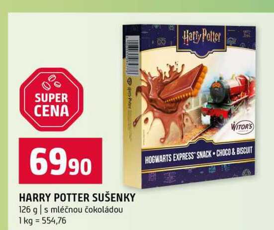 HARRY POTTER SUŠENKY 126 g s mléčnou čokoládou 
