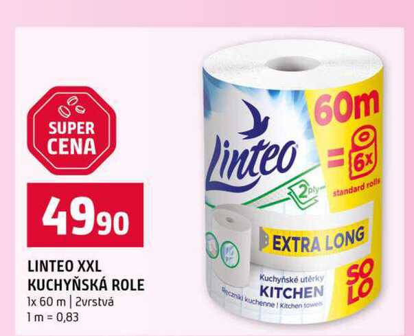 LINTEO XXL KUCHYŇSKÁ ROLE 1x 60 m 2vrstvá Terno