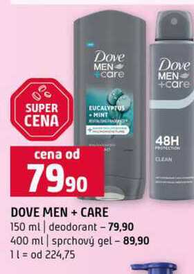 DOVE MEN + CARE 150 ml deodorant 400 ml sprchový gel Terno