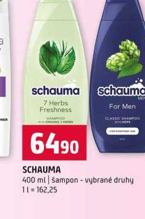 SCHAUMA 400 ml šampon vybrané druhy Terno