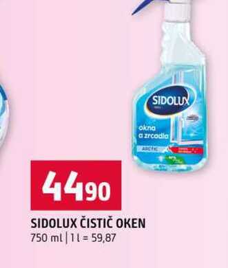 SIDOLUX ČISTIČ OKEN 750 ml Terno