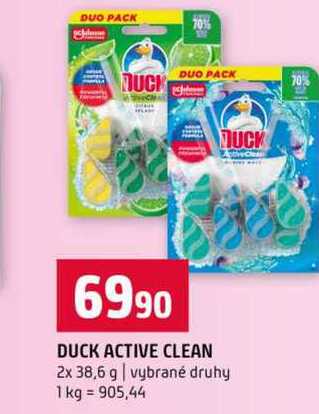 DUCK ACTIVE CLEAN 2x 38,6 g vybrané druhy Terno