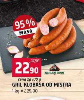 GRIL KLOBÁSA OD MISTRA 100g