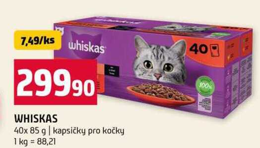 WHISKAS 40x 85 g kapsičky pro kočky