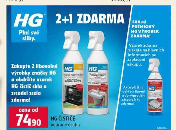 HG ČISTIČE vybrané druhy Terno