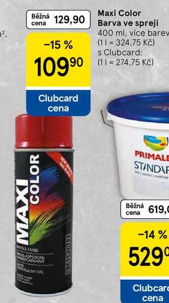 Maxi Color Barva ve spreji, 400 ml, více barev