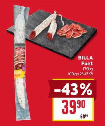 BILLA Fuet 170 g 